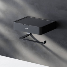 Держатель для туалетной бумаги с отделением AM.PM Inspire V2.0 черный матовый A50A341522