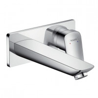 Смеситель для раковины Hansgrohe Logis настенный внешняя часть излив 195 мм 71220000