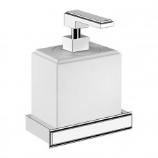Дозатор для жидкого мыла Gessi Eleganza подвесной хром/белый 46413#031 Дозатор для жидкого мыла Gessi Eleganza подвесной хром/белый 46413#031