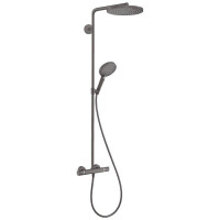 Душевая стойка с термостатом Hansgrohe Raindance S 240 1jet шлифованный черный хром 27633340