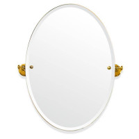Зеркало овальное Tiffany World Harmony 021 56х66 см вращающееся золото TWHA021oro
