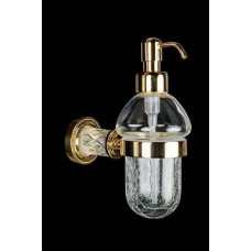 Дозатор для жидкого мыла подвесной Boheme Murano Cristal золото 10912-CRST-G Дозатор для жидкого мыла подвесной Boheme Murano Cristal золото 10912-CRST-G