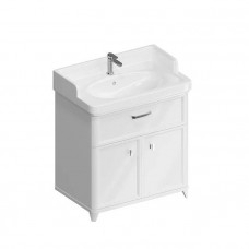 Тумба напольная Kerama Marazzi Pompei 80 см с ящиком и дверцами белый глянцевый PO.M.80.1\WHT