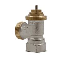 Вентиль термостатический угловой Primoclima Armature 1/2x3/4 никелированный PC3412TANN