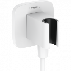 Шланговое подсоединение с держателем для душа hansgrohe FixFit Porter Q матовый белый 26887700