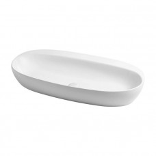 Раковина накладная Azzurra Elegance Circle 90x44x14 см без отв. ELLA090440C0BI