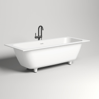Ванна встраиваемая Salini Orlanda Axis 191х80х60 см S-Sense на ножках белый глянцевый 103311G