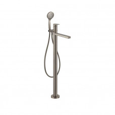 Смеситель для ванны напольный Gessi Emporio Via Manzoni с душевой лейкой Finox Brushed Nickel 24982#149