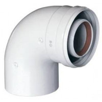 Отвод коаксиальный промежуточный Baxi 90° 60/100 мм MT71410151