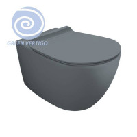Унитаз подвесной Simas Vignoni Rimless Tornado 56х36.5 см cemento matt F85/VI18VERT cemento matt