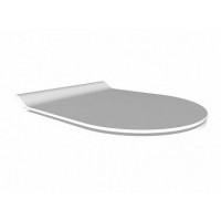 Сиденье для унитаза GSI AltaCeramica Slim Soft Close белое матовое AC90109
