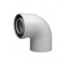 Отвод коаксиальный Baxi полипропиленовый 87° 60/100 мм KMT71405971