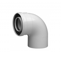 Отвод коаксиальный Baxi полипропиленовый 87° 80/125 мм KMT71408871