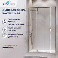 Душевая дверь RGW Lewis LE-103 1200x1950 мм прозрачное стекло профиль хром 711210312-11