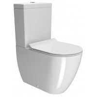 Унитаз напольный безободковый GSI Pura 360х630 мм Swirlflush белый глянцевый 8806F11
