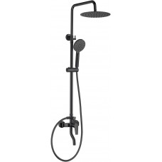 Душевая стойка с верхним душем Allen Brau Eclipse 3 режима 20x45.9x146.2 см черный матовый 5.E1007-31 Душевая стойка с верхним душем Allen Brau Eclipse 3 режима 20x45.9x146.2 см черный матовый 5.E1007-31