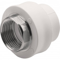 Муфта комбинированная Thermolight PP-R 32x1 ВР под ключ белая 1620501 Муфта комбинированная Thermolight PP-R 32x1 ВР под ключ белая 1620501