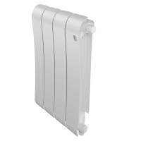 Радиатор биметаллический Royal Thermo Infinity 500 Bianco Traffico VR80 4 секции нижнее подключение НС-1658378