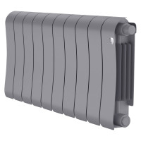 Радиатор биметаллический Royal Thermo Infinity 300 Silver Satin VR80 10 секций нижнее подключение НС-1696347