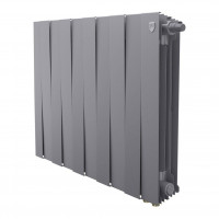 Радиатор биметаллический Royal Thermo PianoForte 500 Silver Satin 10 секций нижнее подключение НС-1506370