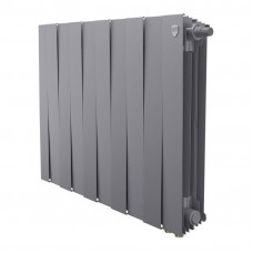 Радиатор биметаллический Royal Thermo PianoForte 500 Silver Satin 10 секций нижнее подключение НС-1506370