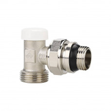 Клапан радиаторный запорный угловой Varmega 1/2x3/4 EK с самоуплотняющимся полусгоном VM10211 Клапан радиаторный запорный угловой Varmega 1/2x3/4 EK с самоуплотняющимся полусгоном VM10211