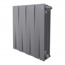 Радиатор биметаллический Royal Thermo PianoForte 500 8 секций нижнее подключение Silver Satin 1682382 Радиатор биметаллический Royal Thermo PianoForte 500 8 секций нижнее подключение Silver Satin 1682382