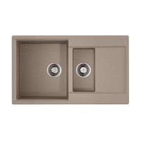 Кухонная мойка Omoikiri Daisen 86-2-SA Artgranit 86x51 см бежевый 4993478