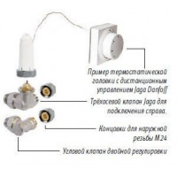 Комплект для подключения настенных конвекторов Jaga set 28 COLO0.HWL.23.3316