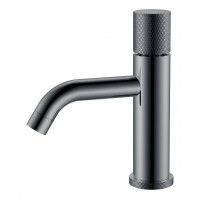 Смеситель для раковины Boheme Stick Touch длина излива 13.5 см без донного клапана shine gun metal 121-SGM.2