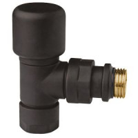 Вентиль термостатический угловой FAR 1/2 x M24x19 черный матовый FL 0143 12P