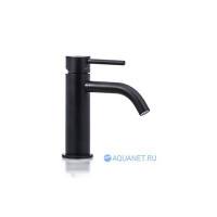 Смеситель для раковины без донного клапана Paffoni Light LIG071NO черный матовый
