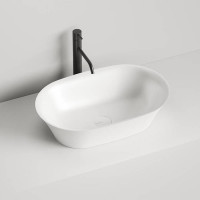 Раковина накладная Salini Mona 60х39х16.5 см S-Sense белый 110811G