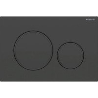 Клавиша смыва Geberit Sigma20 для двойного смыва круглая черный матовый 115.882.16.1