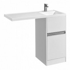 Комплект AQUATON Лондри 40 тумба и раковина Лондри 105 правая 1A2360K0LH010