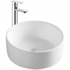 Раковина накладная Aquatek 400x400x165 мм матовый белый AQ5118-MW