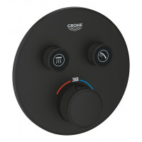 Термостат для встраиваемого монтажа Grohe Grohtherm SmartControl на 2 выхода фантомный черный 29507KF0