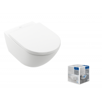Унитаз подвесной безободковый Villeroy & Boch Subway 3.0 370х560х360 мм альпийский белый 4670TS01