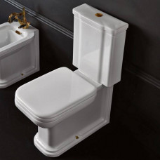 Унитаз-моноблок Kerasan Waldorf 68х40 см белый/бронза 411701/418101/750993/760393