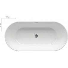 Ванна акриловая RAVAK Freedom 169х80 см отдельностоящая со сливом XC00100020