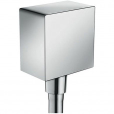 Шланговое подсоединение Hansgrohe FixFit Square с обратным клапаном хром 26455000 Шланговое подсоединение Hansgrohe FixFit Square с обратным клапаном хром 26455000