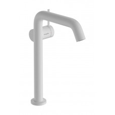 Смеситель для раковины hansgrohe Tecturis S 240 Fine CoolStart EcoSmart+ со сливным гарнитуром Push-Open матовый белый 73370700