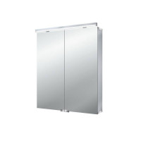 Зеркальный шкаф emco Flat 60х72.7 см 2 двери LED-подсветка 9797 050 63