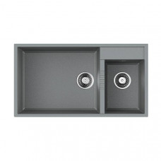 Кухонная мойка Omoikiri Tedori 85-2-U-GR Tetogranit 85x46.5 см leningrad grey 4993542