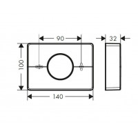 Держатель для гигиенических пакетов Hansgrohe AddStoris Brushed Black Chrome 41773340