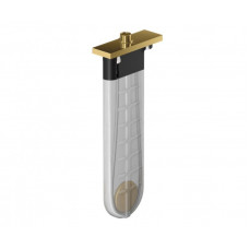 Внешняя часть Hansgrohe sBox Square с прямоугольной розеткой золотой глянец 28010990
