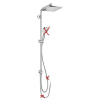 Душевая система Hansgrohe Crometta E Reno 240 1jet EcoSmart 27289000