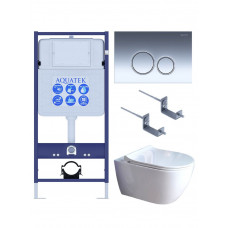 Комплект инсталляции 4 в 1 Aquatek Поларис (рама Standard, унитаз AQ0700-01, сиденье soft-close, панель KDI-0000018) ПОЛАРИС-01-018 Комплект инсталляции 4 в 1 Aquatek Поларис (рама Standard, унитаз AQ0700-01, сиденье soft-close, панель KDI-0000018) ПОЛАРИС-01-018