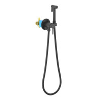 Комплект для гигиенического душа встроенный Aquatek Европа матовый черный AQ1021MB