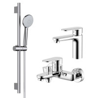 Набор смесителей 3 в 1 Aquanet Ника AQ1810CR/AQ1840CR/AQ2017CR AQ1830CR